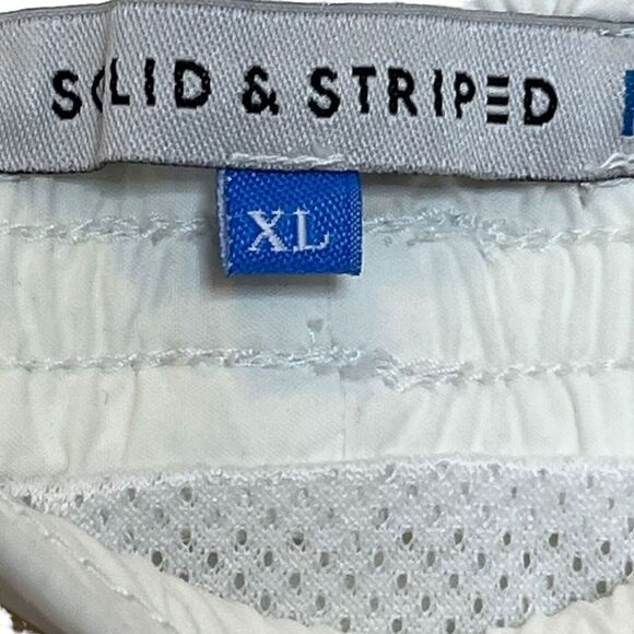 Solid & Stripe The Classic Swim Shorts Drawstring 5” Inseam White Men’s XL - Picture 5 of 9